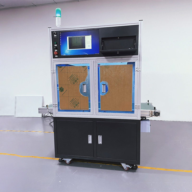 Máquina de teste de eletrodo positivo e negativo testador CCD com correia transportadora