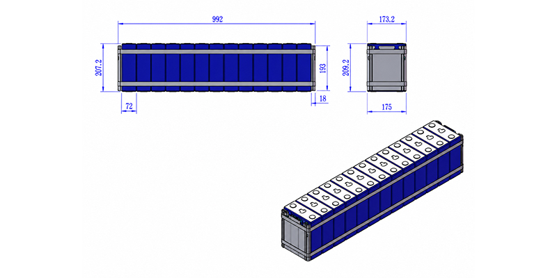 1P13S Battery Module